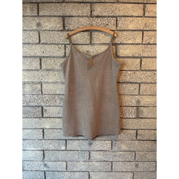 Taupe Skims Terry Cloth Slip Dress With Adjustable Straps - Picture 2 of 11